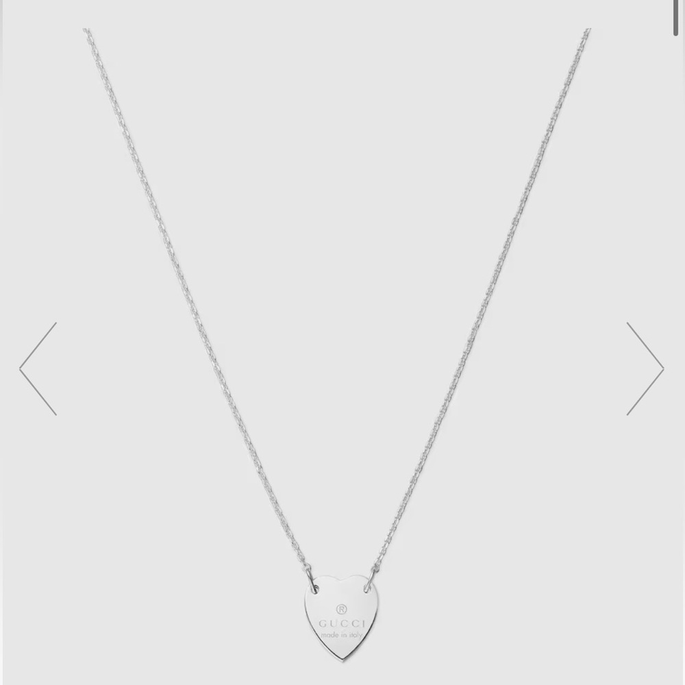 Gucci Trademark Necklace with Heart Pendant